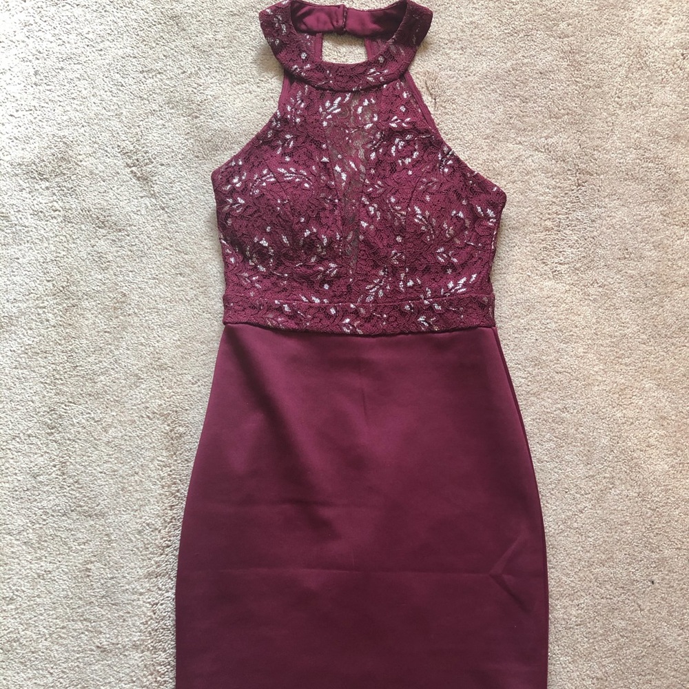 B. Darlin Maroon Dress- Size 1/2